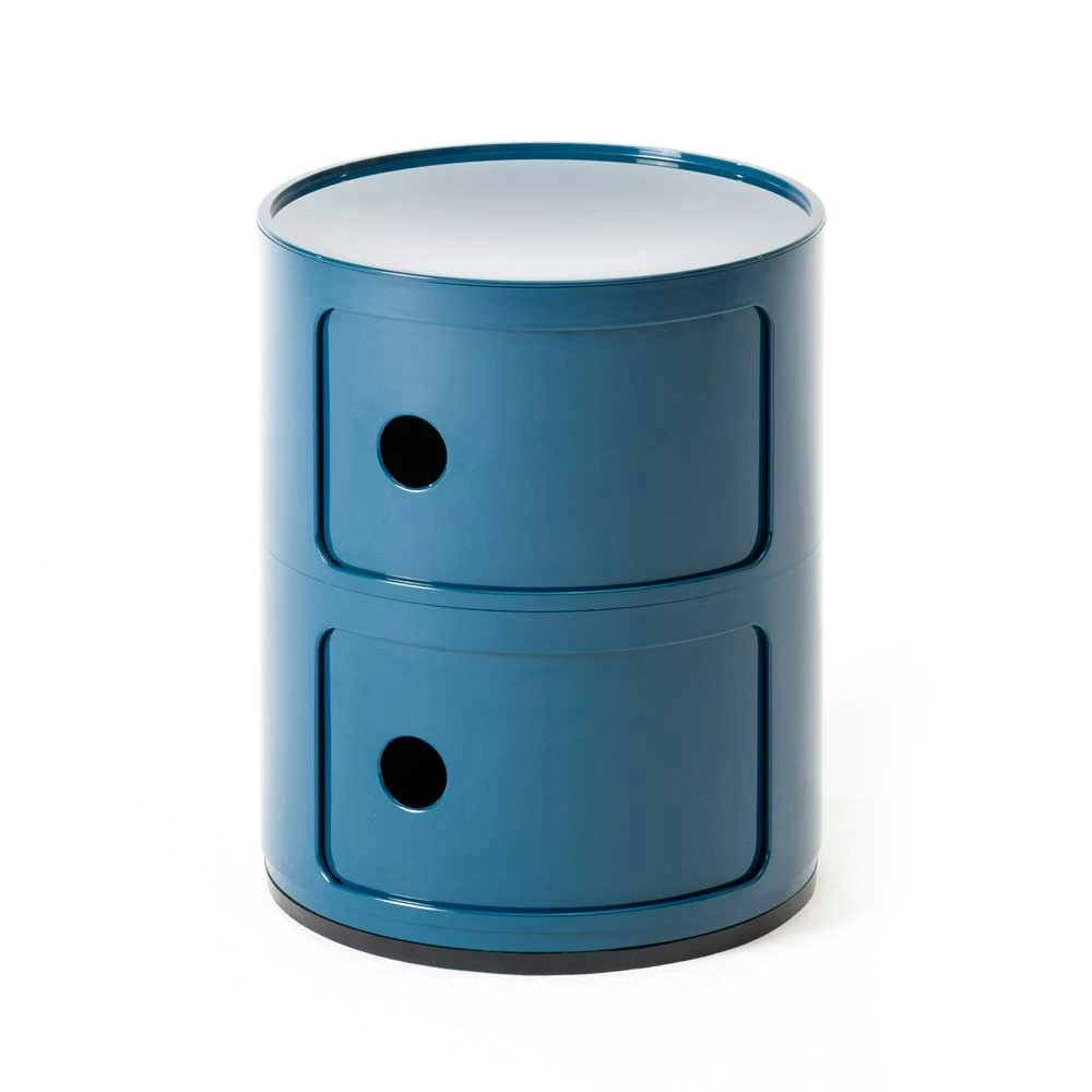 Kartell Componibii Aufbewahrung 2-Fach, Blau 3 Kartell Componibii Aufbewahrung 2-Fach, Blau