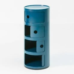 Kartell Componibii Aufbewahrung 4-Fach, Silber -Möbelgeschäft kartell componibii aufbewahrung 4 fach blau 1