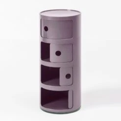 Kartell Componibii Aufbewahrung 4-Fach, Silber -Möbelgeschäft kartell componibii aufbewahrung 4 fach blau 3