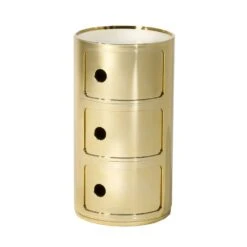Kartell Componibili Aufbewahrung 3-Fach, Gold