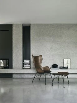 Kartell K/Wood Sessel, Helles Holz / Helles Leder / Chrom -Möbelgeschäft kartell k wood sessel 1