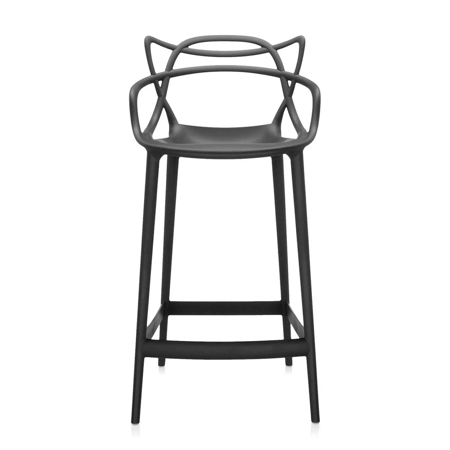 Kartell Masters Hocker 65cm, Schwarz 3 Kartell Masters Hocker 65cm, Schwarz