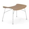 Kartell S/Wood Fußhocker, Helles Holz / Chrom -Möbelgeschäft kartell s wood fustutze 0