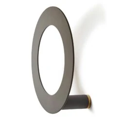 Klong Monokel Kleiderhaken, Grau/ Messing