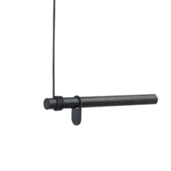LIND DNA Swing Kleideranhänger 50 Cm, Schwarz/Schwarzes Lede