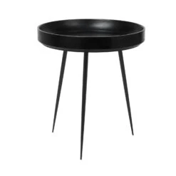 Mater Bowl Kaffeetisch Schwarz Gefärbt Mangoholz, 46 Cm