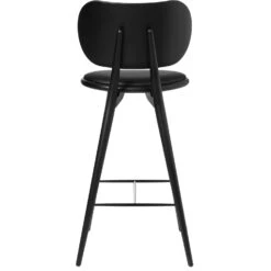 Mater The High Stool Backrest Barstuhl, Schwarz Lackiert Buche -Möbelgeschäft mater the high stool backrest barstuhl 9