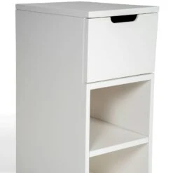 Aoko Nachttisch, Beige -Möbelgeschäft mavis aoko nachttisch hoch 1 schublade wei 11