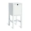 Falsterbo Bedside Table Low, White Lacquer -Möbelgeschäft mavis falsterbo bedside table low 2