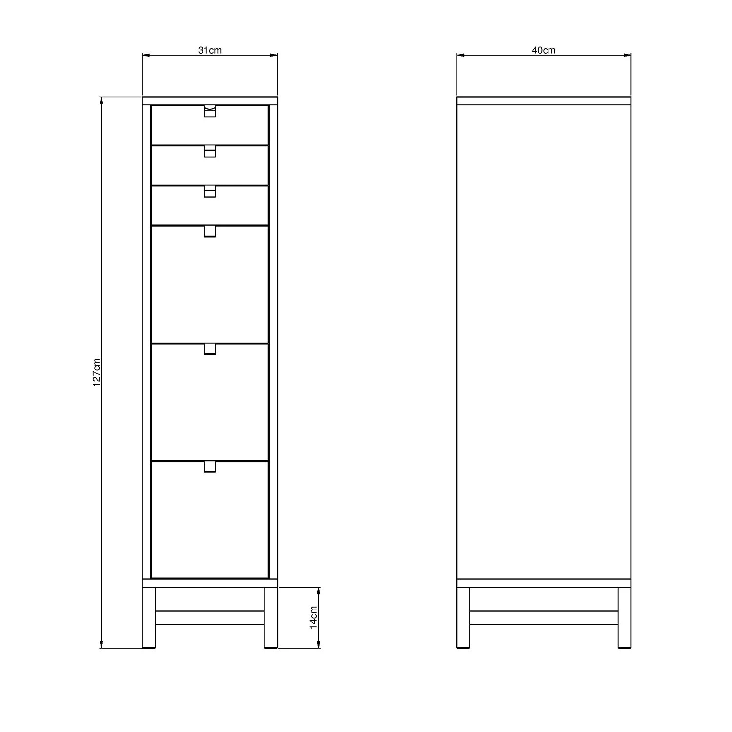 Falsterbo Chest Of Drawers, 6 Drawers, White Lacquer 7 Falsterbo Chest Of Drawers, 6 Drawers, White Lacquer – Bild 5