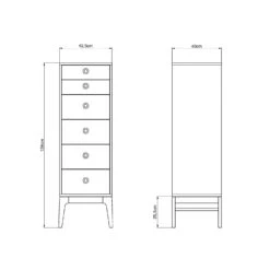 Höllviken Dresser 6 Boxes, Light Grey -Möbelgeschäft mavis hollviken chest of drawers 6 drawers 1