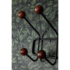 Maze Bill Horizontaler Kleiderhänger L, Schwarz/Braun -Möbelgeschäft maze bill horizontaler kleiderhanger l 11