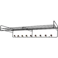 Maze Bill Hutablage L 102 Cm, Schwarz / Walnut