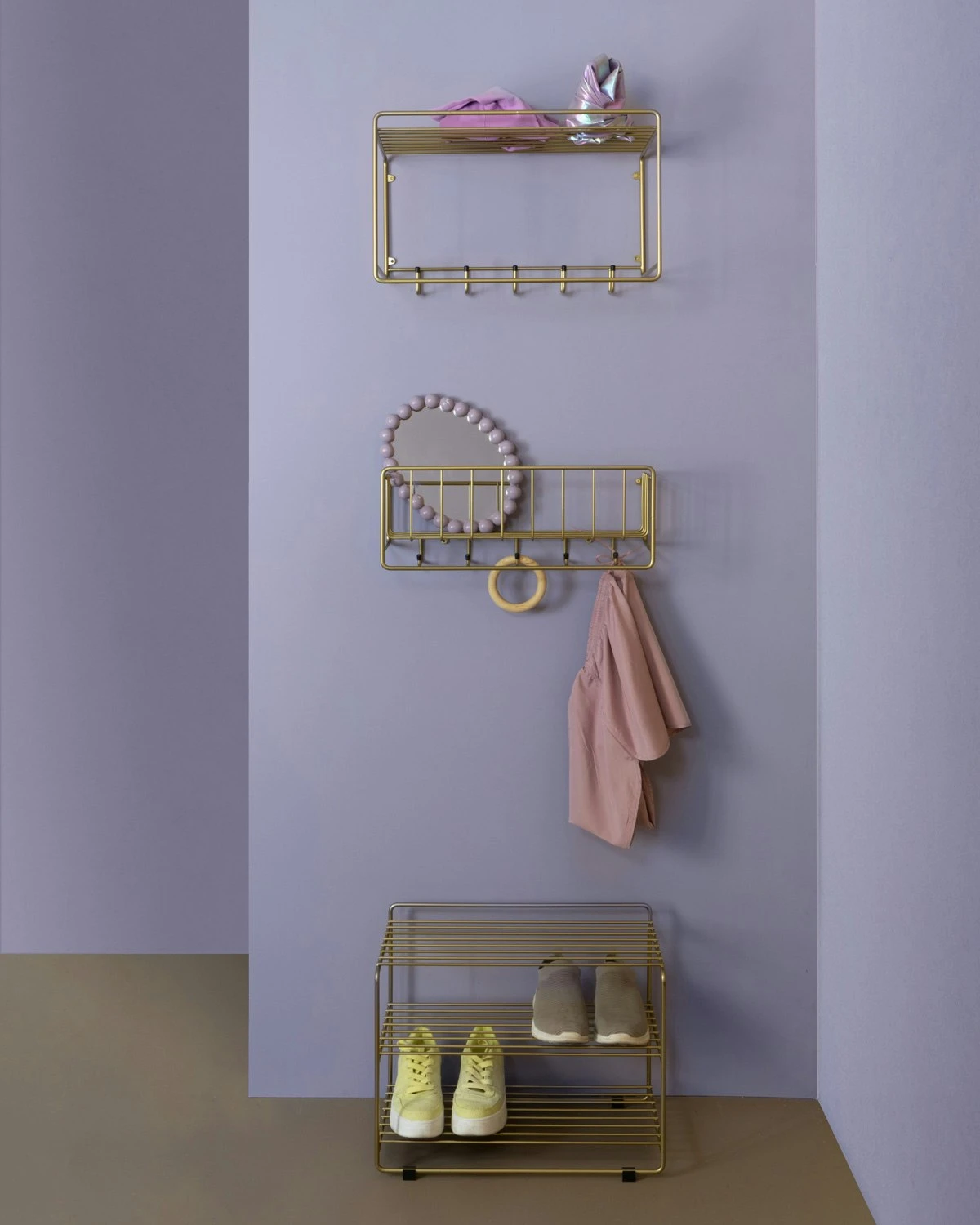 Maze Downtown Schuhregal, Messing 6 Maze Downtown Schuhregal, Messing – Bild 4