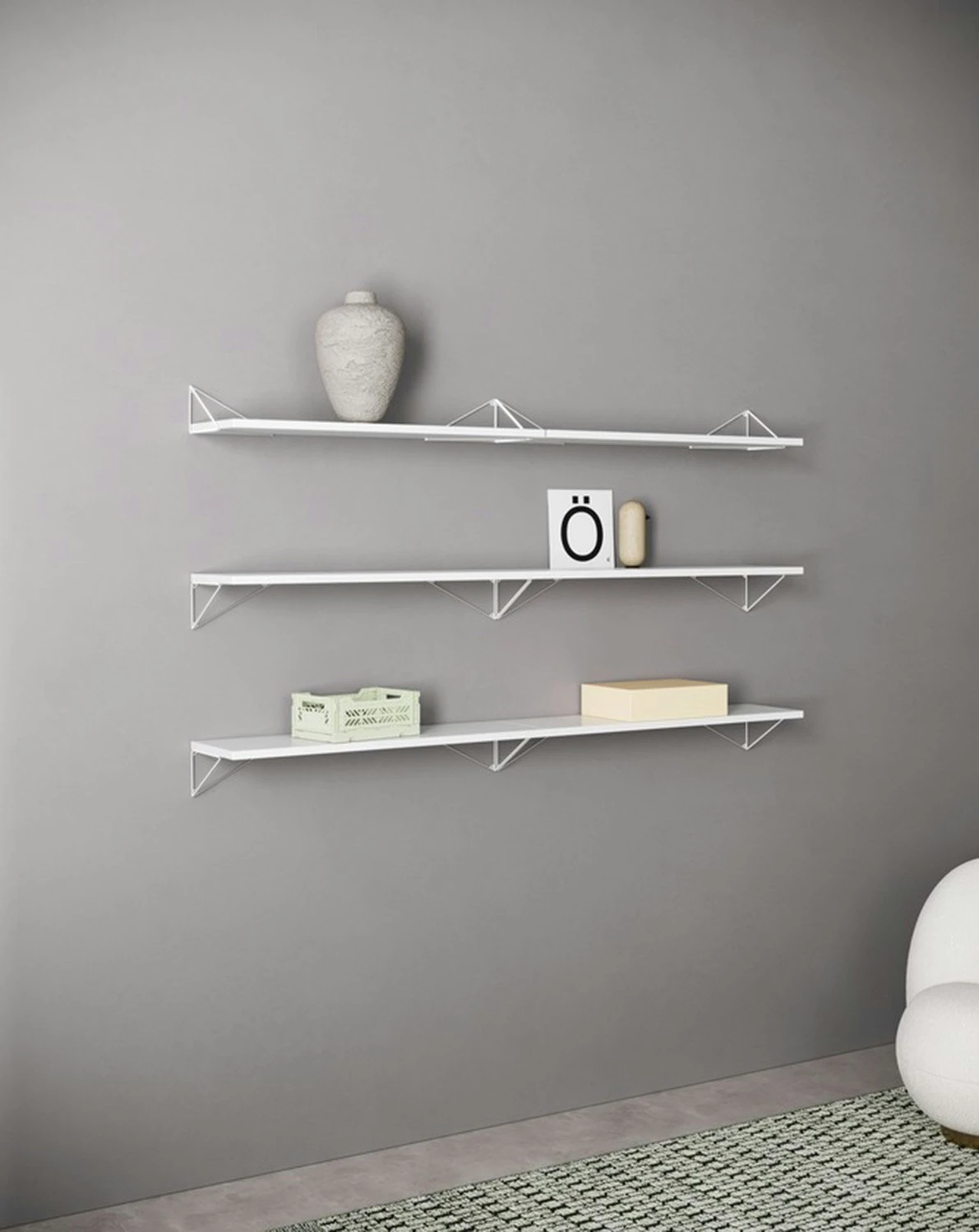 Maze Pythagoras Regal-Set 6 Regalböden, Weiß 4 Maze Pythagoras Regal-Set 6 Regalböden, Weiß – Bild 2