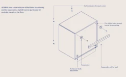 MONTANA Mini 1006 Regal Mit Zwei Schubladen, Nordic -Möbelgeschäft montana mini regal zwei schubladen 1006 1