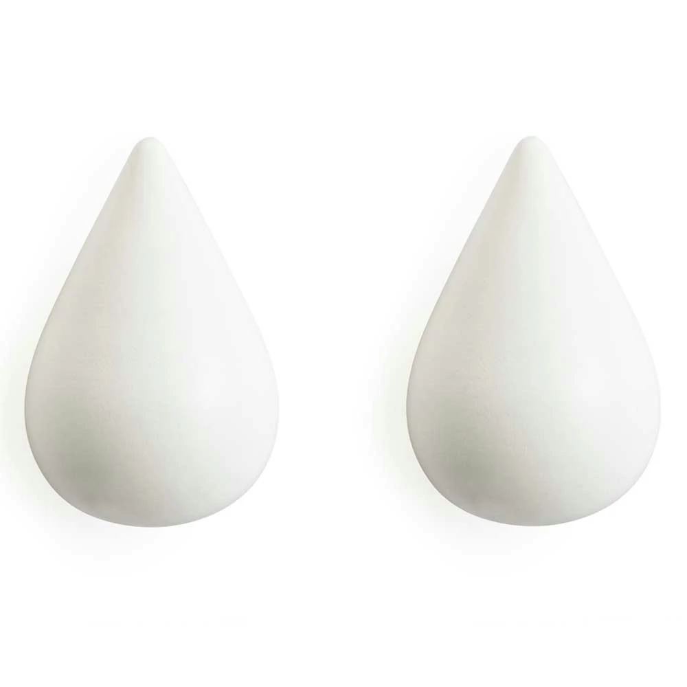 Normann Copenhagen Drop It Haken, Weiss, Gross, 2 Stück 3 Normann Copenhagen Drop It Haken, Weiss, Gross, 2 Stück