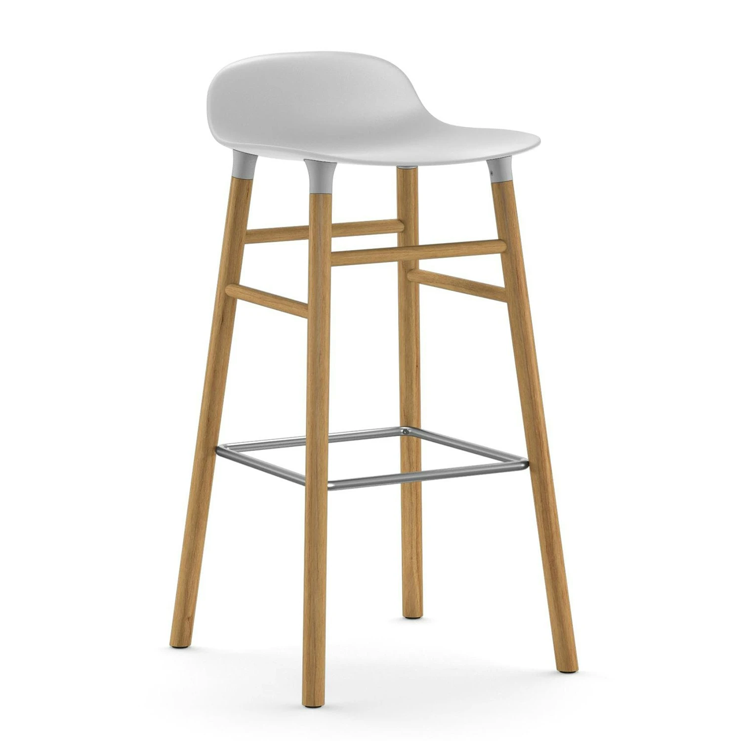 Normann Copenhagen Form Barhocker 75cm, Schwarz/Eiche 7 Normann Copenhagen Form Barhocker 75cm, Schwarz/Eiche – Bild 5