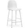 Normann Copenhagen Form Barhocker Hoher Rücken 65 Cm Stahl, Weiß -Möbelgeschäft normann copenhagen form barhocker hoher rucken 65 cm stahl 3