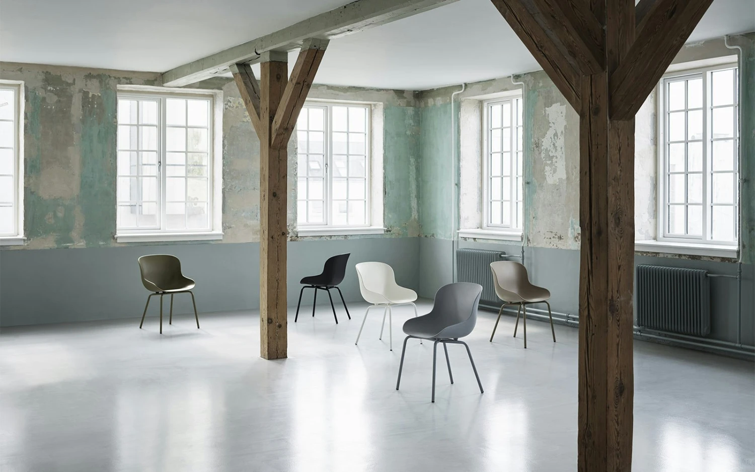 Normann Copenhagen Hyg Stuhl Stahl, Weiß 5 Normann Copenhagen Hyg Stuhl Stahl, Weiß – Bild 3