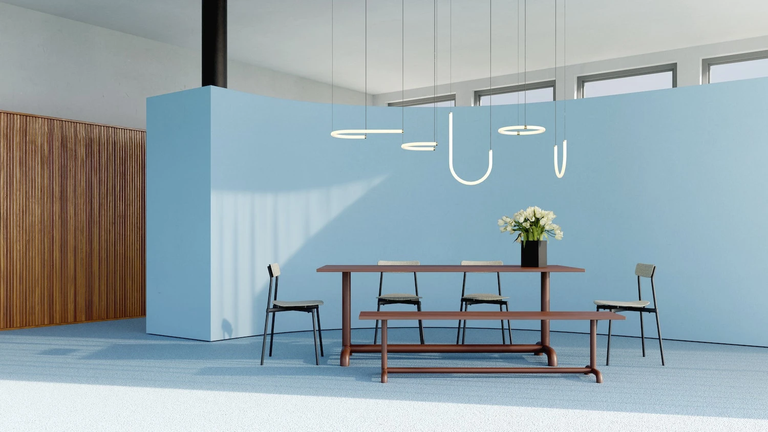 Unify Bank 1800 Mm, Rotbraun 4 Unify Bank 1800 Mm, Rotbraun – Bild 2