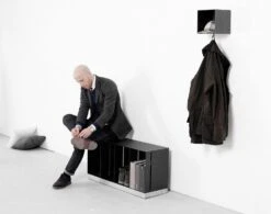 Manhattan Bench Regal Im Eisen, Anthrazit -Möbelgeschäft roshults manhattan bench regal im eisen anthrazit 1