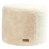 Shepherd Frida Round Sheepskin Pouf 50x40cm, Creme -Möbelgeschäft shepherd frida round sheepskin pouf 50x40cm creme 2