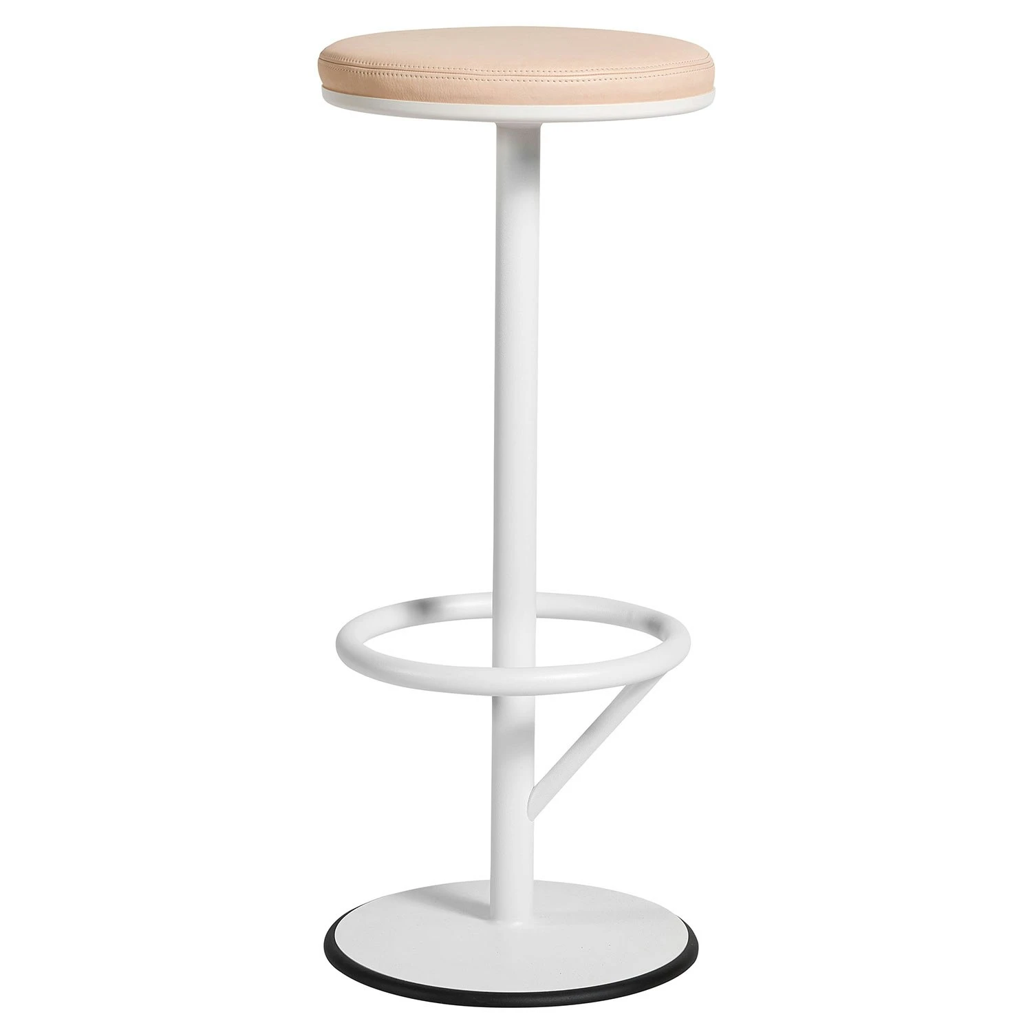 Orbit Barhocker, Weiss/Hellbraun 3 Orbit Barhocker, Weiss/Hellbraun