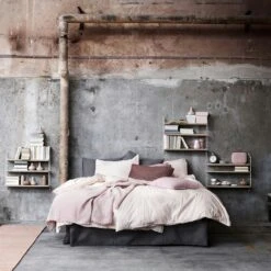 String Pocket Regal, Eiche / Weiß -Möbelgeschäft string string pocket shelf 24