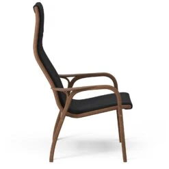 Swedese Lamino Sessel, Walnussholz / Romo Linara 164 -Möbelgeschäft swedese lamino sessel walnussholz romo linara 164 3