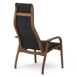 Swedese Lamino Sessel, Walnussholz / Romo Linara 164 -Möbelgeschäft swedese lamino sessel walnussholz romo linara 164 4