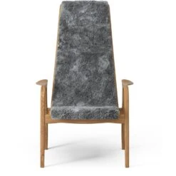 Swedese Lamino Set Schaffell/Eiche, Hellgrau -Möbelgeschäft swedese lamino set sessel hocker schaffell eiche 11