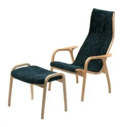 Swedese Lamino Set Schaffell/Eiche, Charcoal