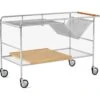 &Tradition Alima NDS1 Servierwagen, Eiche / Chrom -Möbelgeschäft tradition alima trolley nds1 chrome lacquered oak 0