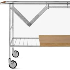 Möbelgeschäft -Möbelgeschäft tradition alima trolley nds1 chrome lacquered oak 1