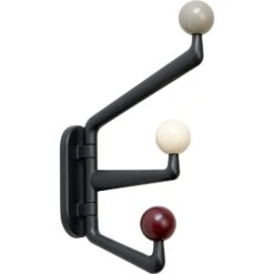 &Tradition Capture SC74 Haken 3 Arme, Small, Grafitfarben/Multi