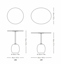 &Tradition Lato LN9 Tisch Oval, In Lackiertem Walnussholz / Emparador Marble -Möbelgeschäft tradition lato ln9 oval tisch 27