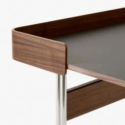 &Tradition Pavilion AV17 Schreibtisch, Iron / Walnut / Chrome Legs -Möbelgeschäft tradition pavilion av17 schreibtisch 7