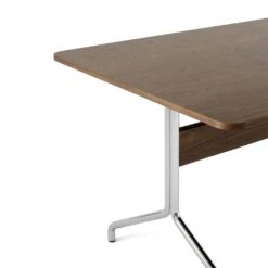 &Tradition Pavilion AV18 Esstisch 160x90 Cm, Walnussfarben/Chrom 5 &Tradition Pavilion AV18 Esstisch 160x90 Cm, Walnussfarben/Chrom -Möbelgeschäft tradition pavilion av18 laq walnut chrome frame 160x90 1