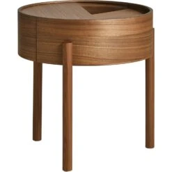 Woud ARC Beistelltisch, Walnussfarben