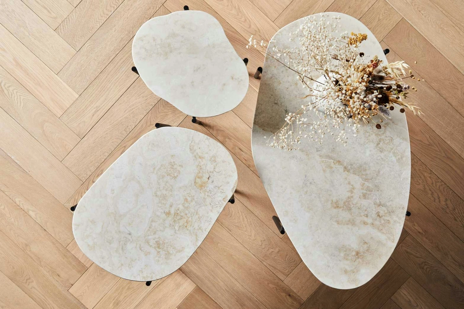 Woud LA TERRA Kaffeetisch Travertin Elfenbein L: 95 Cm 6 Woud LA TERRA Kaffeetisch Travertin Elfenbein L: 95 Cm – Bild 4