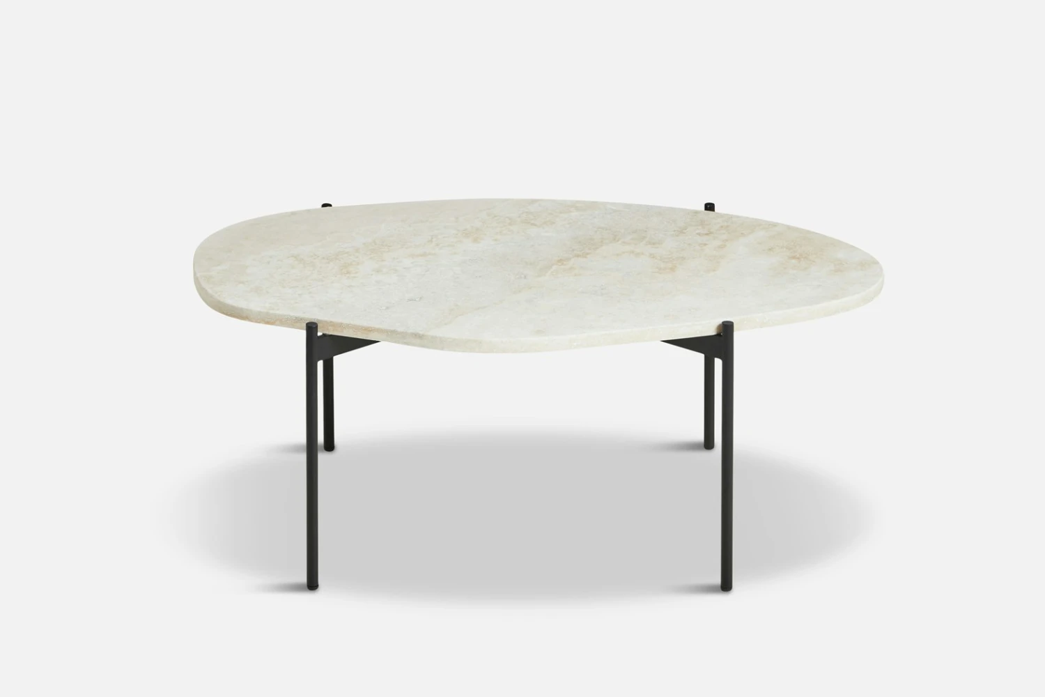 Woud LA TERRA Kaffeetisch Travertin Elfenbein L: 95 Cm 4 Woud LA TERRA Kaffeetisch Travertin Elfenbein L: 95 Cm – Bild 2