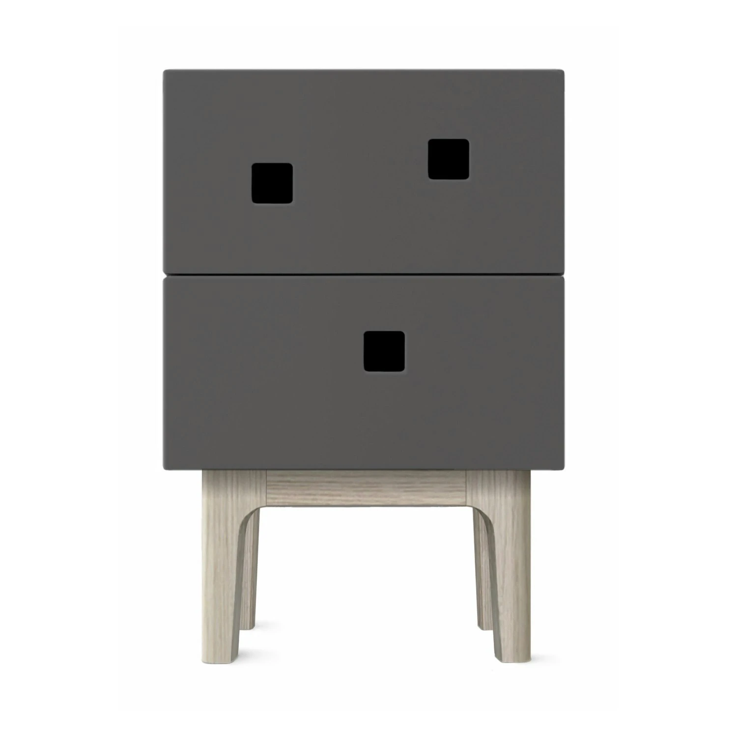 Peep S1 Nachttisch, Slate Gray / Weiße Eiche 3 Peep S1 Nachttisch, Slate Gray / Weiße Eiche