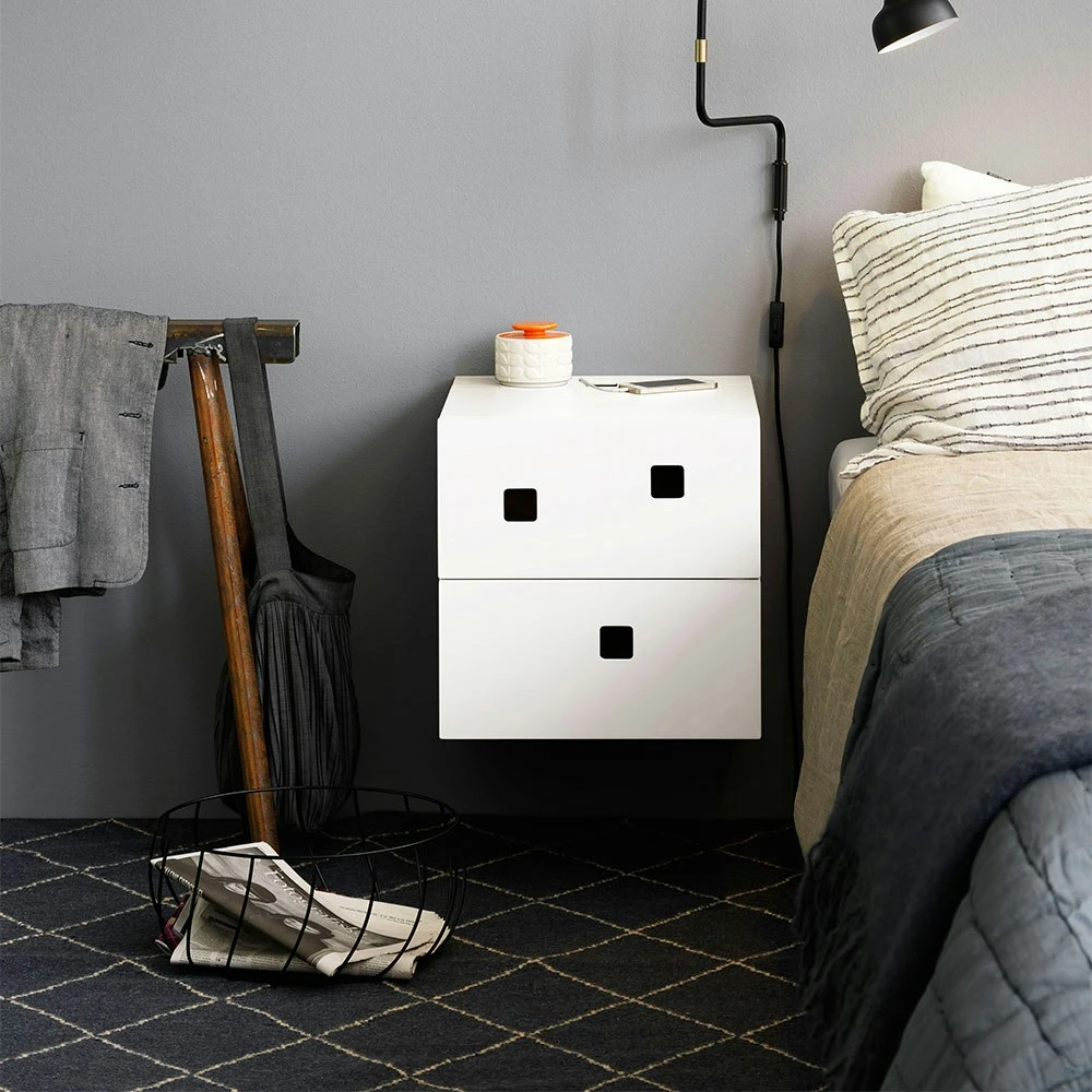 Peep S1 Nachttisch, Angel White/Oak 6 Peep S1 Nachttisch, Angel White/Oak – Bild 4