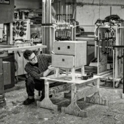 Peep S1 Nachttisch, Slate Grey/Oak -Möbelgeschäft zweed peep s1 nachttisch slate grey oak 3